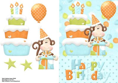 Lovely Happy Birthday Monkey