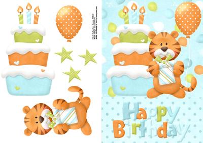 Lovely Happy Birthday Tiger