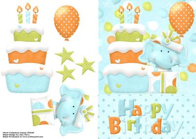 Lovely Happy Birthday Elephant