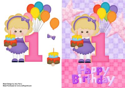 Happy 1st Birthday Girl