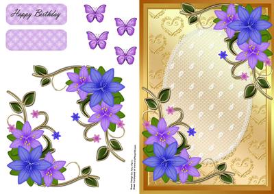Beautiful Plain Floral Card