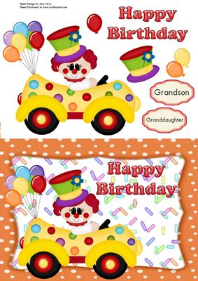 Funny Clown in Clown Car