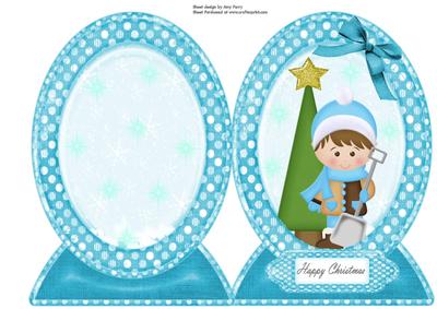 Little Snow Boy in Snow Globe