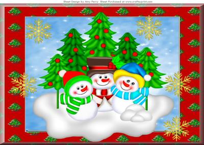 Bunch of Snowmen A4