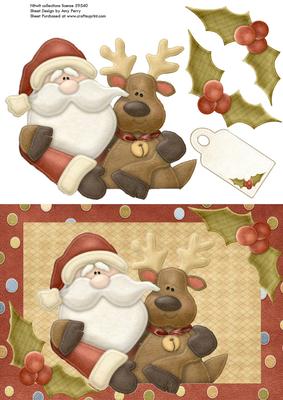 Santa & His Reindeer Friend