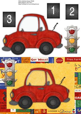 Beep Beep! Red Birthday Car