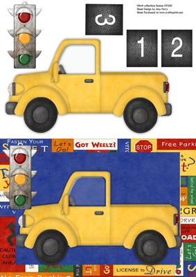 Beep Beep! Yellow Birthday Truck