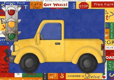 Beep Beep! Yellow Birthday Truck A4