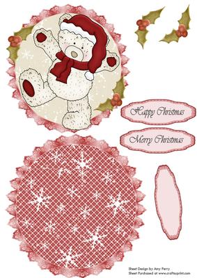 Tatty Bear Dancing Rocker/wobble Card
