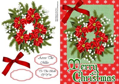 Floral Christmas Wreath