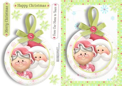 Mr & Mrs Claus Christmas Tag
