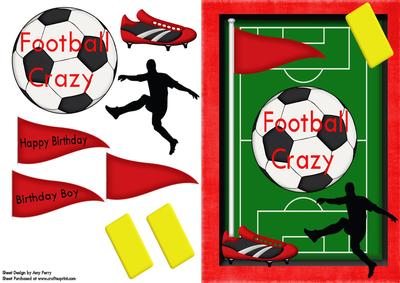 Foot Ball Crazy Birthday Boy
