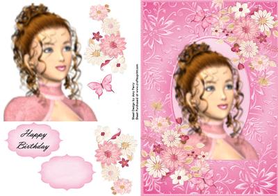 Beautiful Vintage Lady Head