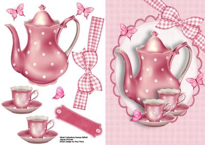 Pretty Pink Polka Dot Tea Set