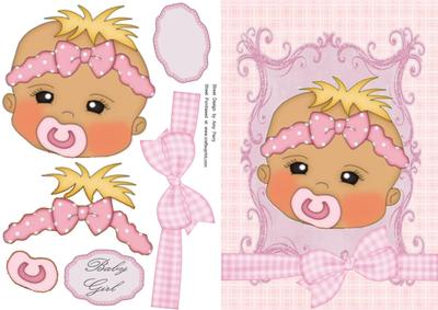 Cute Blonde Baby Girl with Dummy