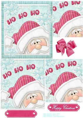 Lovely Ho Ho Ho Santa Pyramid