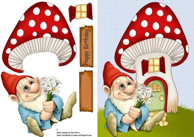 Large Gnome Clutching Daisy's