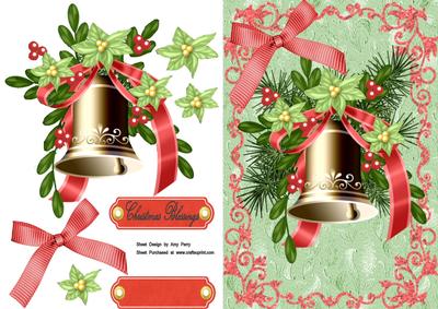 Beautiful Gold Bell with Green Flowers