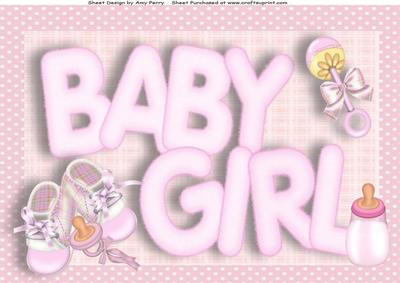Chunky Baby Girl Writing A4