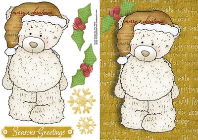 Lovely Teddy Bear with Gold Hat