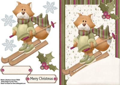 Lovely Fox Doing a Bit of Skiing