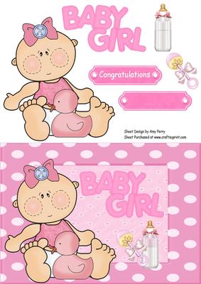 Baby Girl with Pink Duck