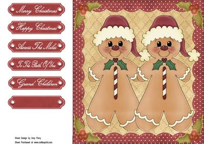 8x8 Pair of Gingerbreads