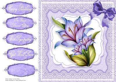 Beautiful Lilac Lillie's 8x8