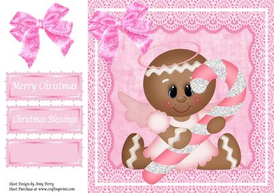 Pretty in Pink Gingerbread Girl