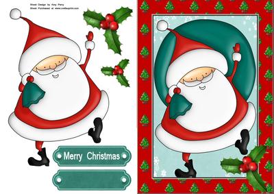 Santa Carrying His Large Sack