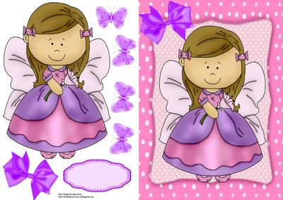Pretty Purple & Pink Fairy