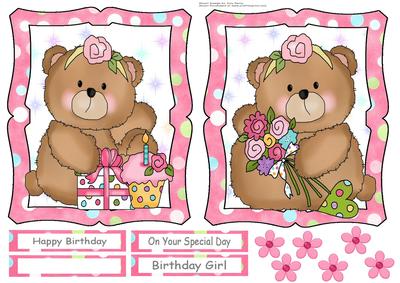 Adorable Birthday Bear Toppers