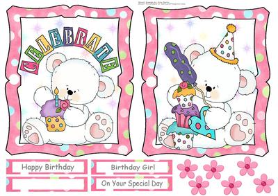 Cute Polar Bear's with Cake Toppers