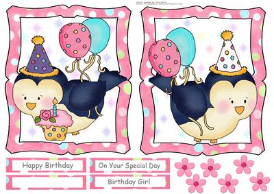 Cute Birthday Bird Toppers
