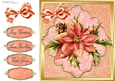 Beautiful Peach Flower 8x8