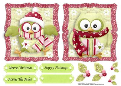 Gorgeous Green Owl Toppers