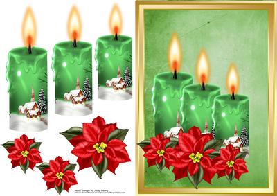 Beautiful Green Candles