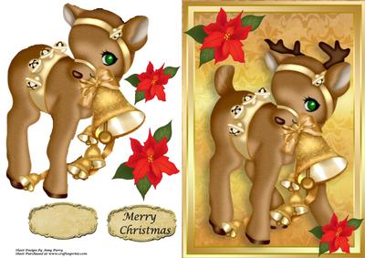 Gorgeous Gold Reindeer