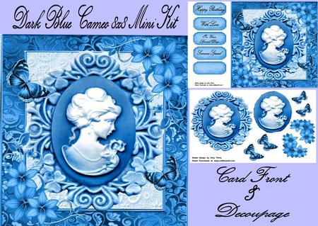 Dark Blue Cameo 8x8 Mini Kit