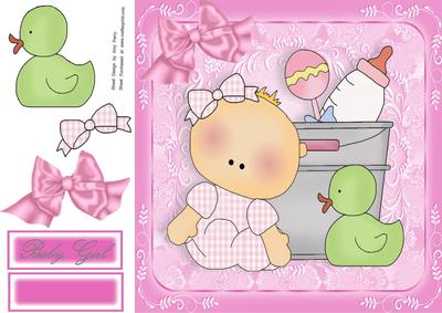 Baby Girl by Bucket of Toys 8x8