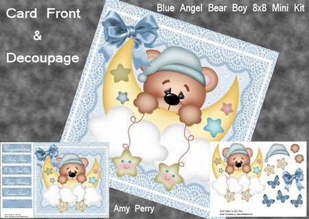 Blue Angel Bear Boy 8x8 Mini Kit