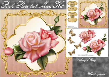 Pink Rose 8x8 Mini Kit
