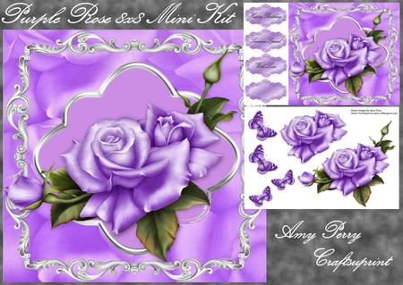 Purple Rose 8x8 Mini Kit