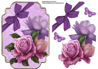 Beautiful Lilac and Pink Rose Topper
