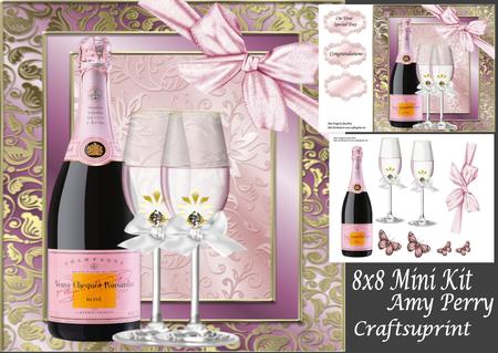 Champagne Bottle & Glass's 8x8 Mini Kit