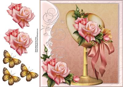 Beautiful Floral Hat 8x8