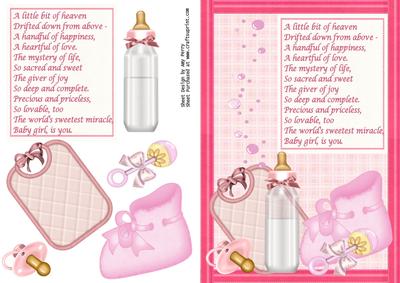 Baby Girl Bit's & Bob's with Poem