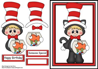 Little Boy Dressed as the Cat in the Hat