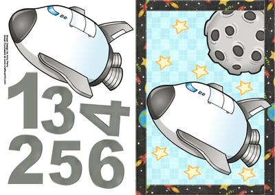 Grey Rocket with the Moon 1-6