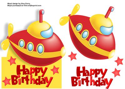 Red & Yellow Toy Boat Over the Edge
